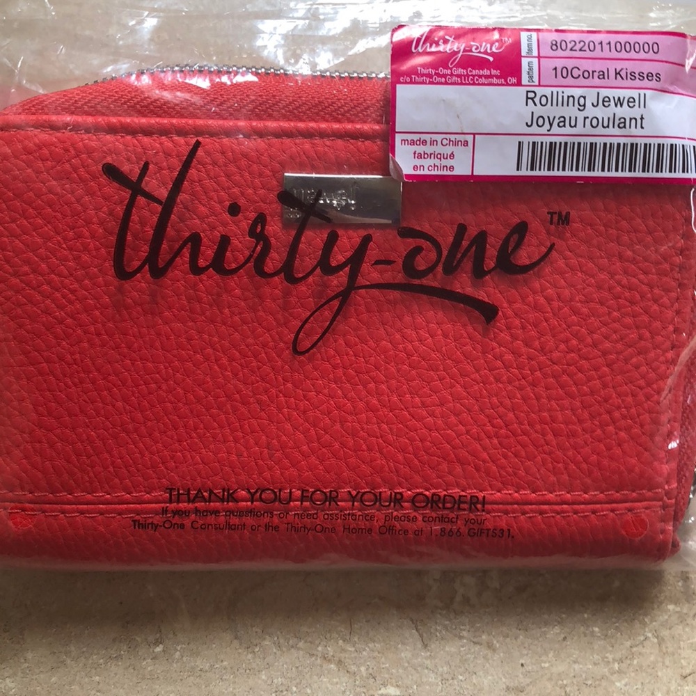 Wallet - coral color